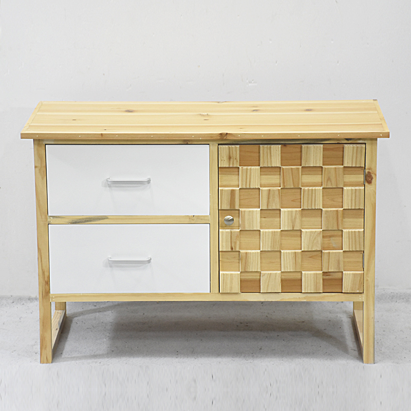 Unfinished Furniture Vintage Design Wood Corner Cabinet