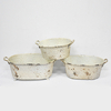 Wholesale Set of 3 Shabby Chic Metal Planter Flower Pot