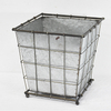 farmhouse square Chicken Wire Galvanized Metal Planter 