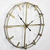 Simple Round Decorative Metal Wall Clock 