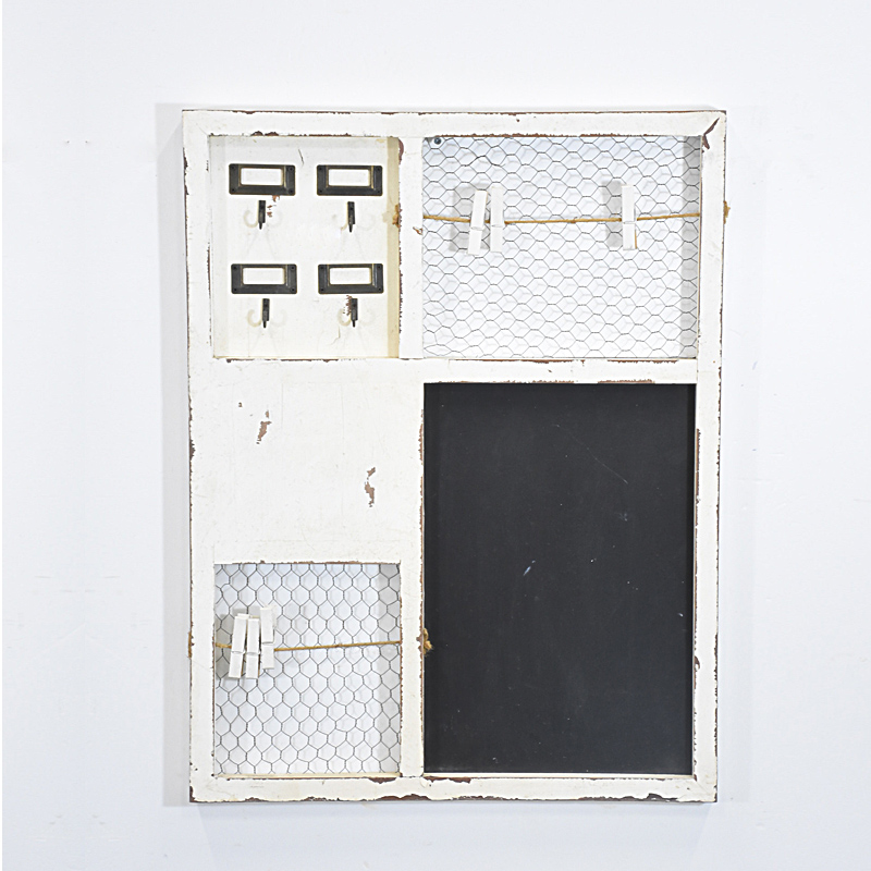 shabby chic white handmade wooden blackboard wall decor 