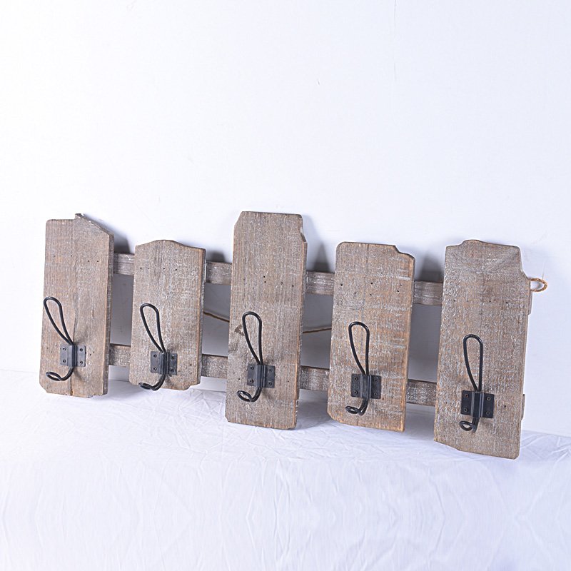Unique vintage Old Country Style Driftwood Wall Coat Rack