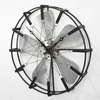 Home Fan Design large Round Decorative Metal Wall Clock 
