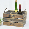 Wholesale Metal Handles Farmhouse Decor Reclaimed Rustic Wooden Wine Crate
