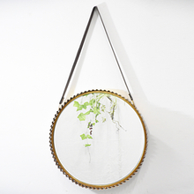 Antique Gold Round Decorative Metal Wall Mirror
