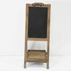 Rustic Style Standed Wooden Blackboard with Flower Stand