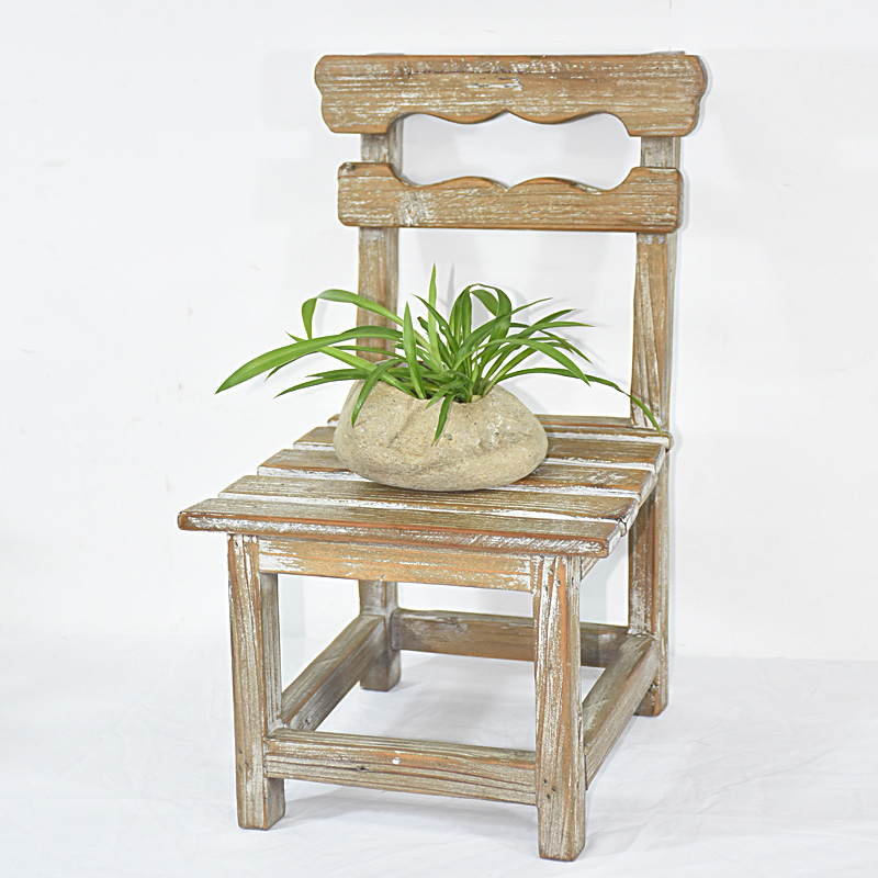 Shabby Chic Vintage Rustic Samll Wooden Chair