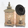 Vintage Home Décor Rusty Finish Distressed Metal Lantern with LED