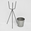 Living room wrought iron plant pot with stand