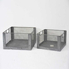 Industrial vintage metal Wire milk crates for storage