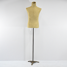 Vintage Very Old French Linen Wasp Waist Mannequin