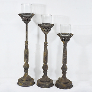 Shabby Chic Vintage Wedding Decoration Floor Standing Candle Holders 