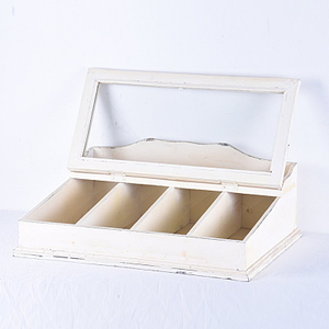 Shabby Chic Vintage Wooden Cutlery Box